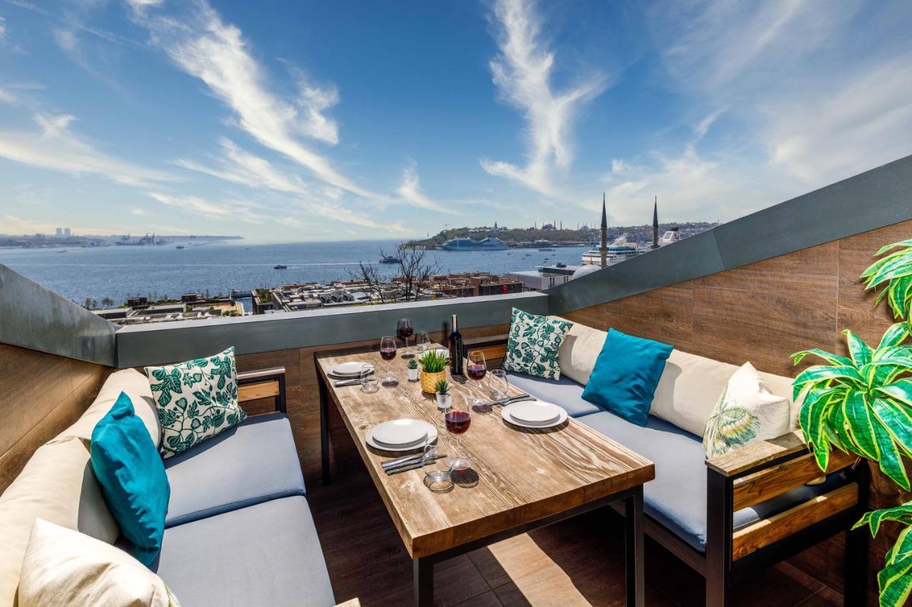 Monnas Bosphorus Apartment Istanbul Bagian luar foto