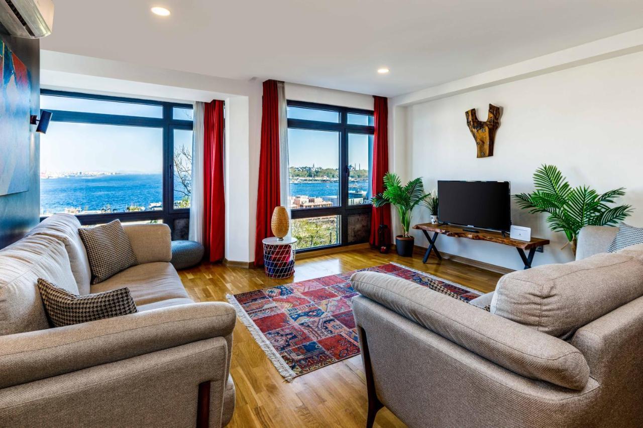 Monnas Bosphorus Apartment Istanbul Bagian luar foto